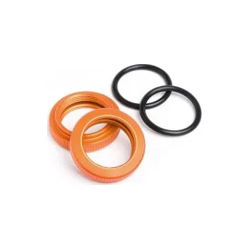 RC vybavení Matice tlumiče 20mm (oranžová/2ks)