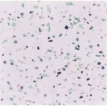 Papírový ubrousek Ginger Ray Terrazzo - Ubrousky papírové 16 ks