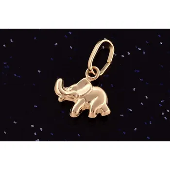 Přívěsek Zlatý přívěsek slon P063, Au 585/1000 14kt,0,27g (14kt,váha 0,3g)