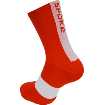 Pánské ponožky SPOKE Race Socks red/white L/XL