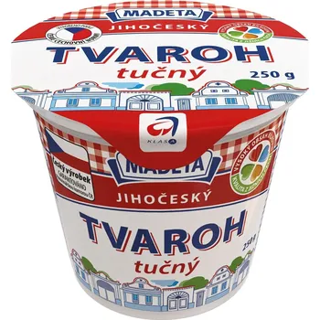 Madeta Jihočeský tvaroh tučný 250 g
