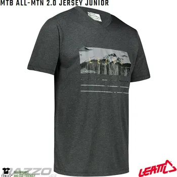 cyklistický dres Dětský dres na kolo Leatt MTB 2.0 All-Mtn Junior Jersey Black 2022 KM