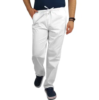 Zdravotnický oděv Pánské lékařské kalhoty CLINIC barva bílá (M)