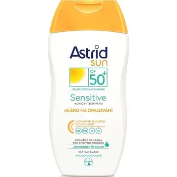 Přípravek na opalování Astrid Sun Sensitive mléko na opalování SPF50+ 150 ml