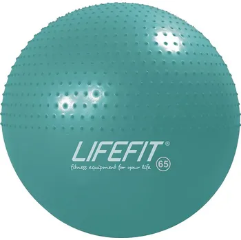 Gymnastický míč Gymnastický masážní míč LIFEFIT® MASSAGE BALL 65 cm, tyrkysový