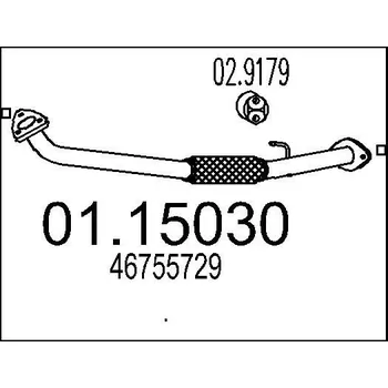 Výfuková trubka Výfuková trubka MTS 01.15030