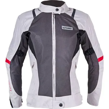 Moto bunda W-Tec Lucina šedá/krémově bílá