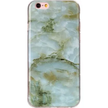 Ochranný plastový kryt pro Apple iPhone 6 / 6S - zelený mramor