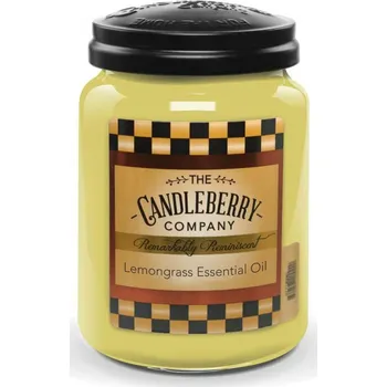 Svíčka Candleberry svíčka Lemongrass Essential Oil 624 g
