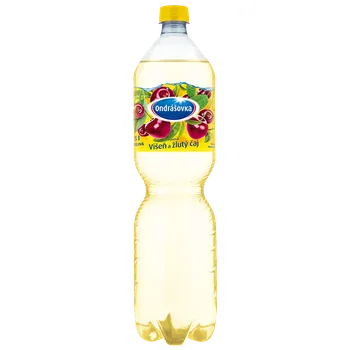 Voda Ondrášovka Višeň a žlutý čaj neperlivá 1,5 l