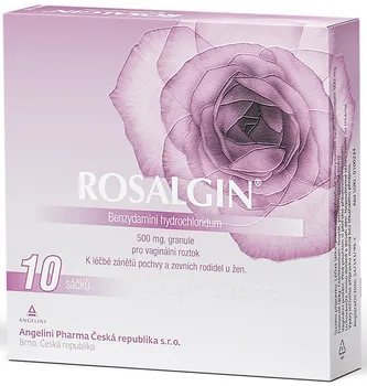 Lék na ženské potíže Rosalgin Granule pro přípravu vaginálního roztoku