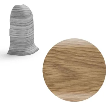 soklová lišta NOVÁK Vnější roh k soklové liště PVC dub antika 56x23 flexibilní NGOVD3