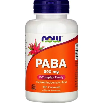 Now Foods PABA 500 mg 100 cps.