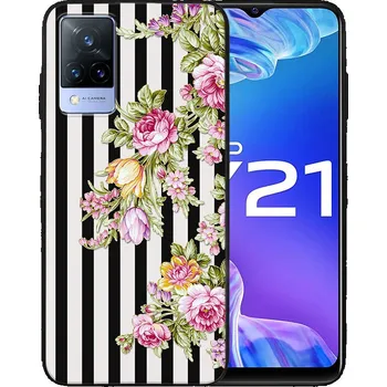 Selfie tyč VSECHNONAMOBIL 41839 MY ART Silikonový obal Vivo Y21 / Y21s / Y33s STRIPS (176)