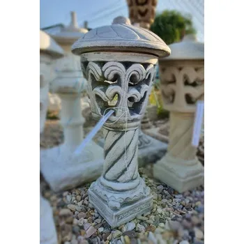 Stojací lampa Shizendou nízká lampa šedá patina