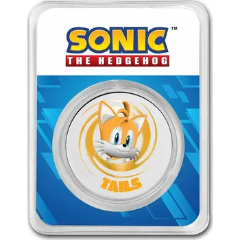 Stříbrná mince 1 Oz Sonic the Hedgehog Tails Kolorováno