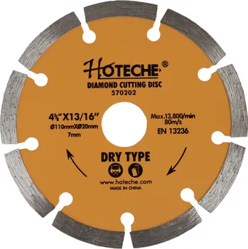 Řezný kotouč Diamantový řezný kotouč 110 mm, segmentový - HT570202