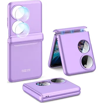 Pouzdro na mobilní telefon GKK 43720 GKK MAGNETIC Plastový obal Huawei P50 Pocket fialový