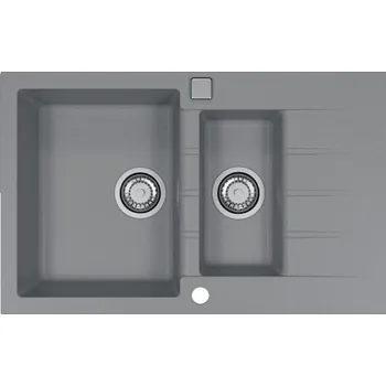Nerezový dřez Dřez včetně sifonu, Cadit 70, Concrete G81