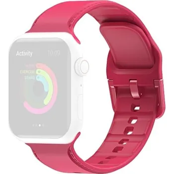 VSECHNONAMOBIL 39974 RUBBER Řemínek Apple Watch 7 (45mm) / 6 / SE / 5 / 4 (44mm) / 3 / 2 / 1 (42mm) červený