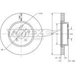 Brzdový kotouč TOMEX Brakes TX 73-91