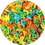 Dortisimo Cukrová písmenka 50 g barevná 