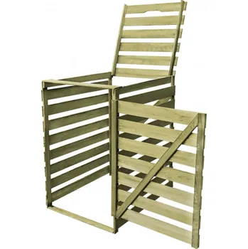 Přístřešek na popelnici vidaXL 42269 přístřešek na jednu popelnici 75,2 x 92 cm impregnované dřevo