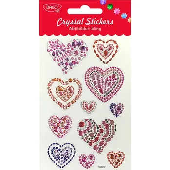 samolepka Samolepky Crystal Srdíčka