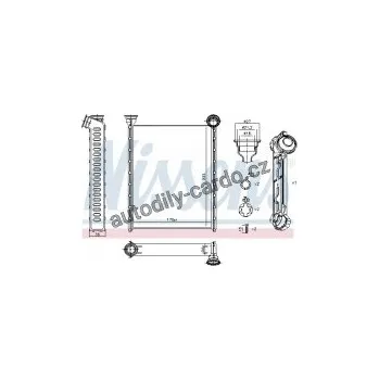 Chladič motoru Výměník tepla NISSENS 71162