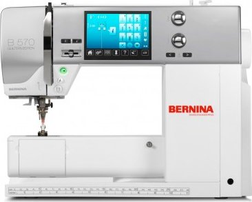 Bernina 570QE - rozbalen na prodejně Bernina B570QE