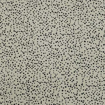 Šatovka khaki light, černé nepravidelné puntíky, š.140