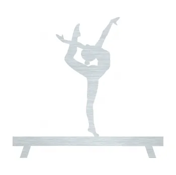 Samolepicí dekorace na vozidlo Gymnastka 003 pravá kladina (61 - škrábaný hliník) SAMOLEPKA NA AUTO, NÁLEPKA, FÓLIE, POLEP, TUNING, VLASTNÍ TEXT, TISK, AUTOSAMOLEPKY.cz, POLEPY, OBRÁZEK, LOGO, 3D STICKERS