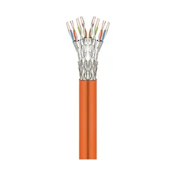 Kabel goobay Dvojitý kabel S/FTP (PiMF), kat. 7, Dca, 500m, drát AWG23, LSOH, oranžový (91892) - 21.92.0030