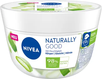 Tělový krém Nivea Naturally Good Cream hydratační krém na obličej, tělo a ruce 200 ml
