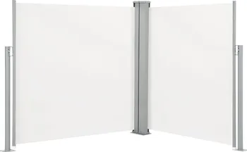 Markýza Zatahovací boční markýza oboustranně roztažitelná 48455 140 x 600 cm krémová