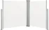 Markýza Zatahovací boční markýza oboustranně roztažitelná 48455 140 x 600 cm krémová