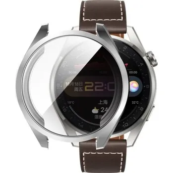 Ostatní příslušenství k chytrým hodinkám VSECHNONAMOBIL 33282 Ochranný obal Huawei Watch 3 Pro stříbrný
