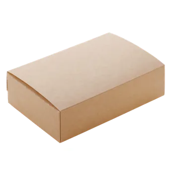 Jednorázové nádobí EcoPack Papírový box EKO na jídlo 120x85x50 mm hnědý 500 ml 50 ks Balení: 50