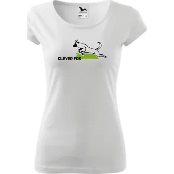 trend-design.cz Dámské tričko CLEVER FOX Barva textilu: Bílá, Velikost oblečení: 3XL