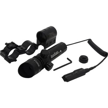 Sportovní střelba B-Optics Výkonný laserový zaměřovač Armed Forces červený 11mm + dálková tlaková spoušť 30072