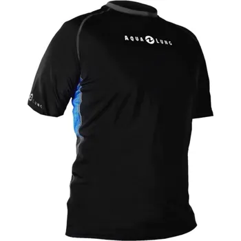 Rashguard Pánské tričko Aqualung RASHGUARD LOOSE FIT, černé Velikost: M 1002854