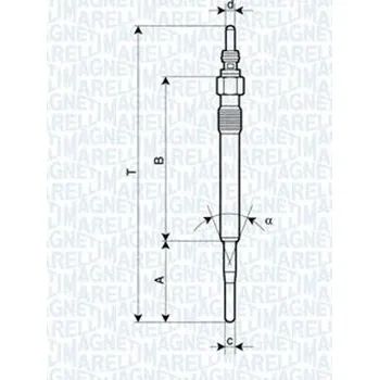 Zapalovací a žhavicí svíčka Žhavící svíčka MAGNETI MARELLI 062900058304