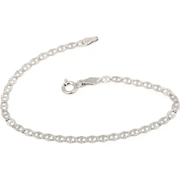 Náramek Dámský stříbrný náramek marina 19 cm 66419F