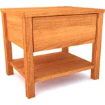 Postelia dřevěný noční stolek z masivu DELICIA - Provedení masiv Smrk nebo za příplatek Borovice, Buk, Olše, Bříza, Dub, Javor, Jasan