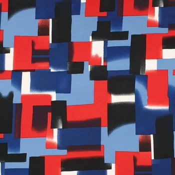 Úplet N5820, červeno-modré obdelníky, š.150