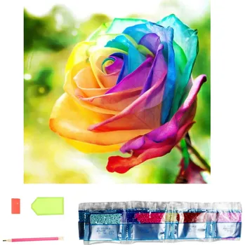 Diamantové malování Diamantové malování basic - růže