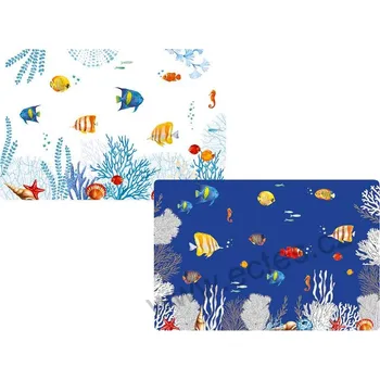 prostírání Easy Life AQUARIUM velké plastové prostírání mořské akvarijní rybičky mezi korály