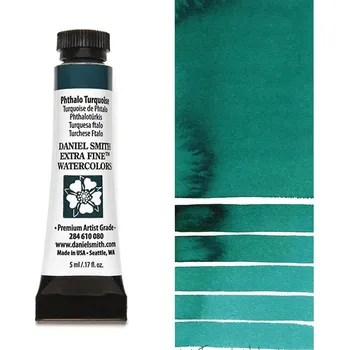 Vodová barva Akvarelová barva Daniel Smith Extra Fine, 5ml - tyrkysová Barva: 80 - Phthalo Turquoise