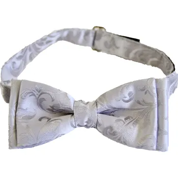 Motýlek HEDVA ČESKÝ BROKÁT Motýlek ČH 700 florál šedá