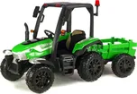 LEAN Toys Elektrický traktor zelený
